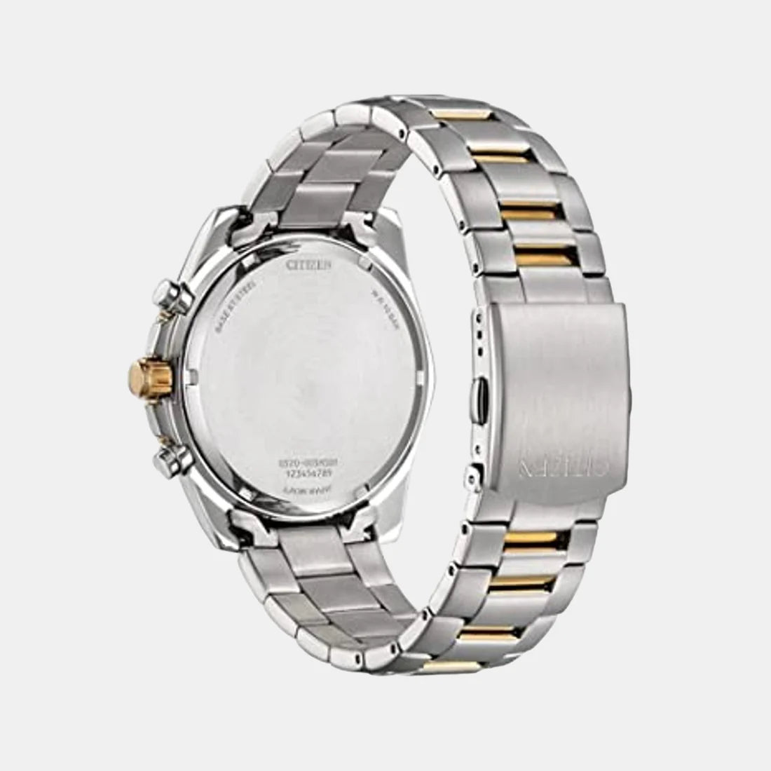 Men Quartz Blue Dial Chronograph Stainless Steel Watch AN8206-53L