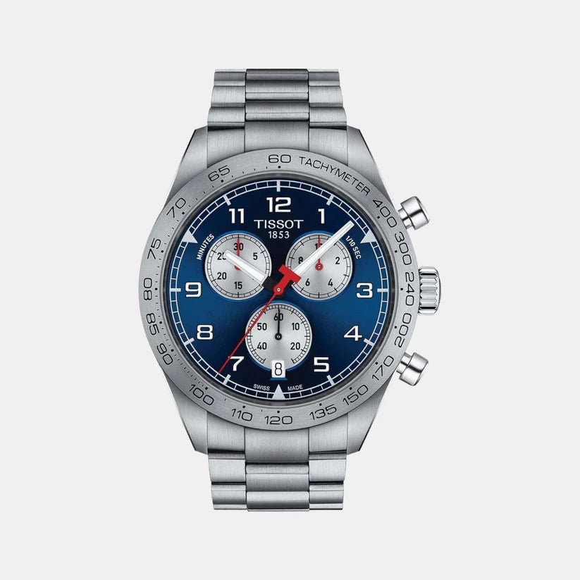 PRS 516 Men Quartz Blue Dial Chronograph Stainless Steel Watch